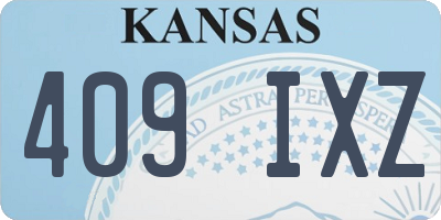 KS license plate 409IXZ