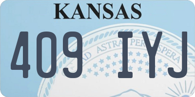 KS license plate 409IYJ