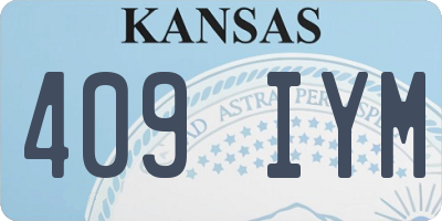 KS license plate 409IYM