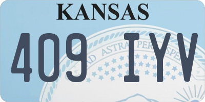 KS license plate 409IYV