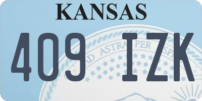 KS license plate 409IZK