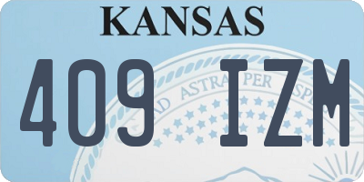 KS license plate 409IZM