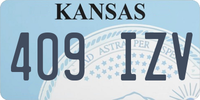 KS license plate 409IZV