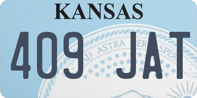 KS license plate 409JAT