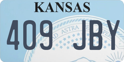 KS license plate 409JBY