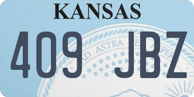 KS license plate 409JBZ