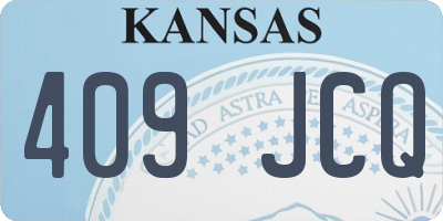 KS license plate 409JCQ