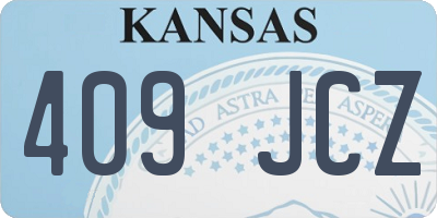 KS license plate 409JCZ