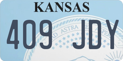 KS license plate 409JDY