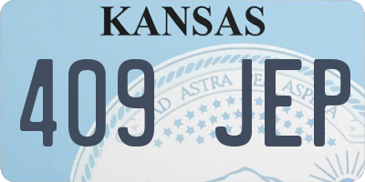 KS license plate 409JEP