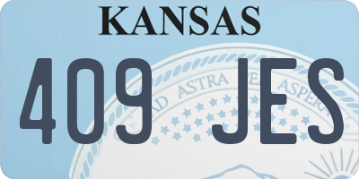 KS license plate 409JES
