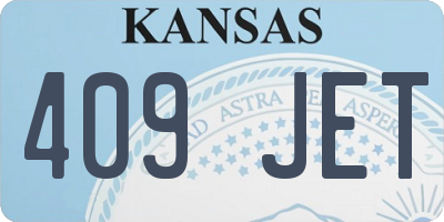 KS license plate 409JET