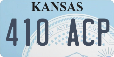 KS license plate 410ACP