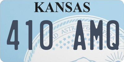 KS license plate 410AMQ