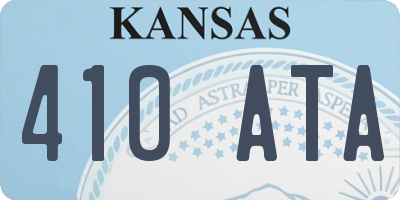 KS license plate 410ATA