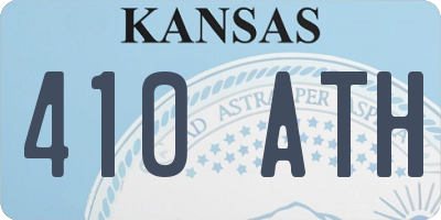 KS license plate 410ATH