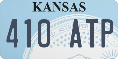 KS license plate 410ATP