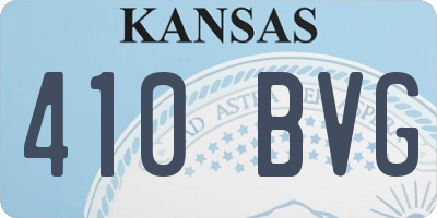 KS license plate 410BVG