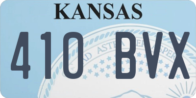 KS license plate 410BVX