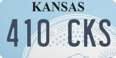 KS license plate 410CKS
