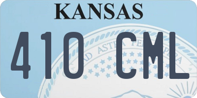 KS license plate 410CML