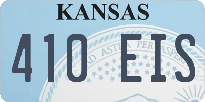 KS license plate 410EIS