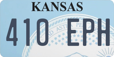 KS license plate 410EPH