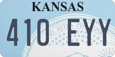 KS license plate 410EYY