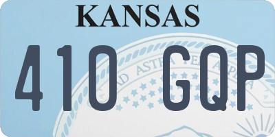 KS license plate 410GQP