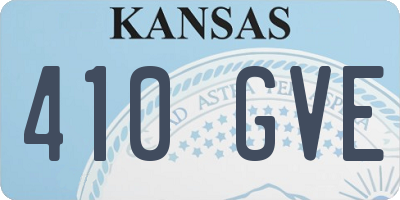 KS license plate 410GVE