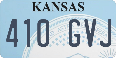 KS license plate 410GVJ