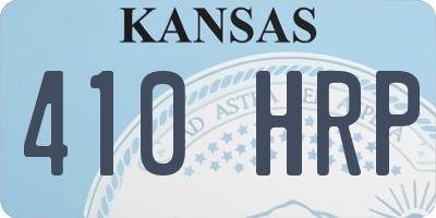 KS license plate 410HRP