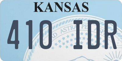 KS license plate 410IDR