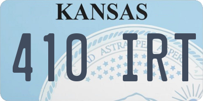 KS license plate 410IRT