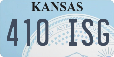 KS license plate 410ISG
