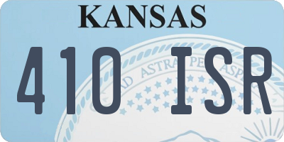 KS license plate 410ISR