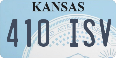 KS license plate 410ISV
