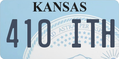 KS license plate 410ITH