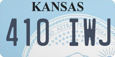 KS license plate 410IWJ