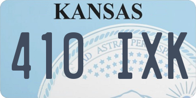 KS license plate 410IXK