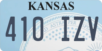KS license plate 410IZV