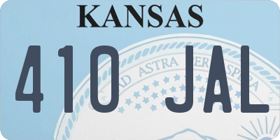 KS license plate 410JAL