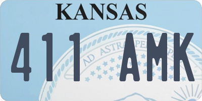KS license plate 411AMK