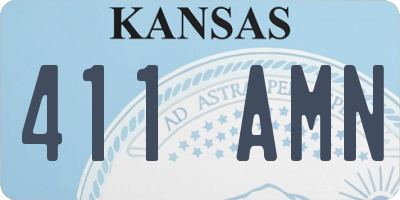 KS license plate 411AMN