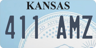 KS license plate 411AMZ