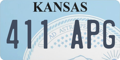 KS license plate 411APG