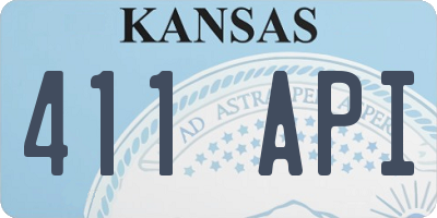 KS license plate 411API