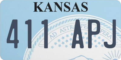 KS license plate 411APJ