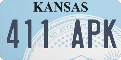KS license plate 411APK