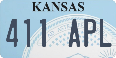 KS license plate 411APL